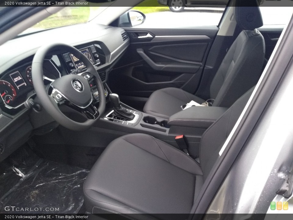 Titan Black Interior Front Seat for the 2020 Volkswagen Jetta SE #140746242