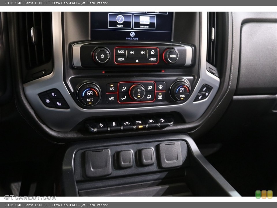 Jet Black Interior Controls for the 2016 GMC Sierra 1500 SLT Crew Cab 4WD #140746280