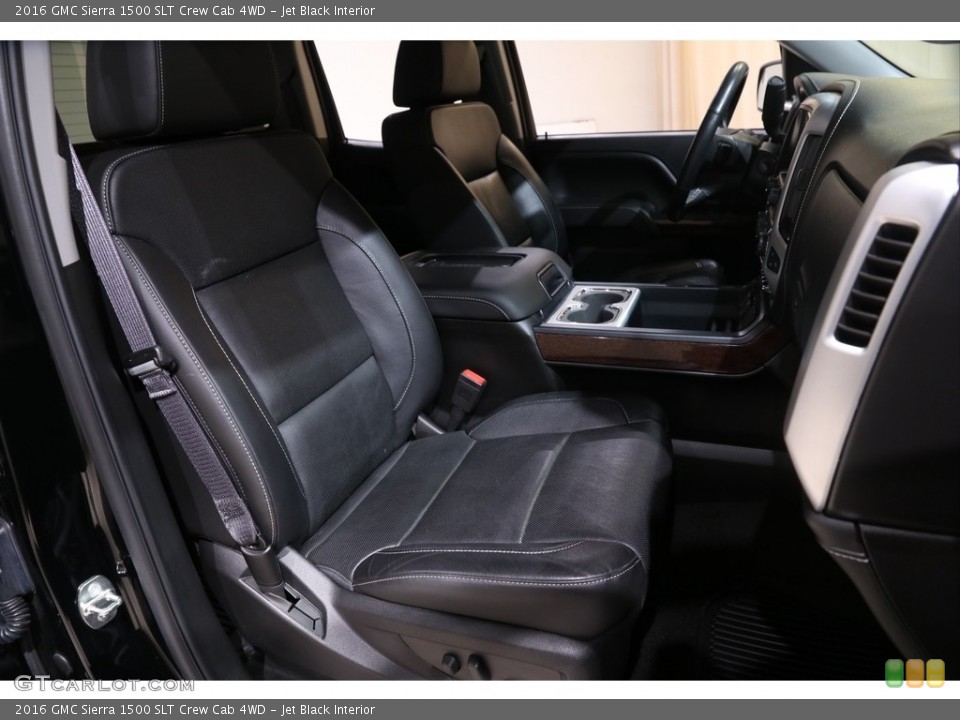Jet Black Interior Front Seat for the 2016 GMC Sierra 1500 SLT Crew Cab 4WD #140746342
