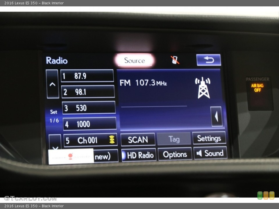 Black Interior Controls for the 2016 Lexus ES 350 #140747070