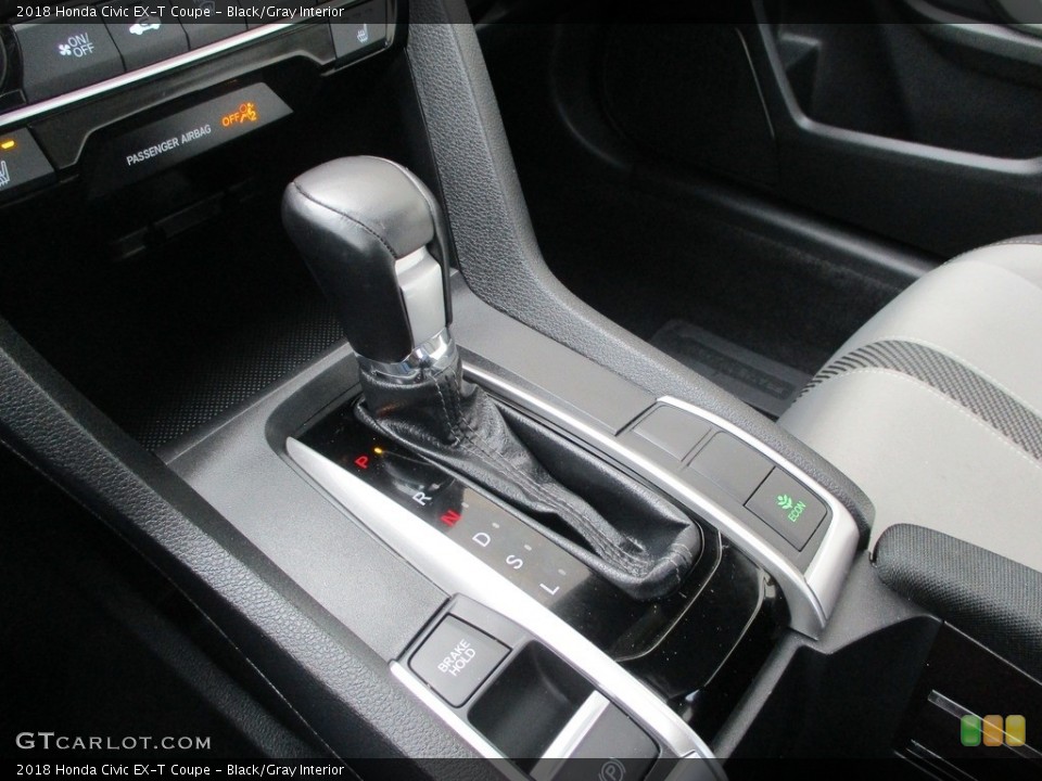 Black/Gray Interior Transmission for the 2018 Honda Civic EX-T Coupe #140748526