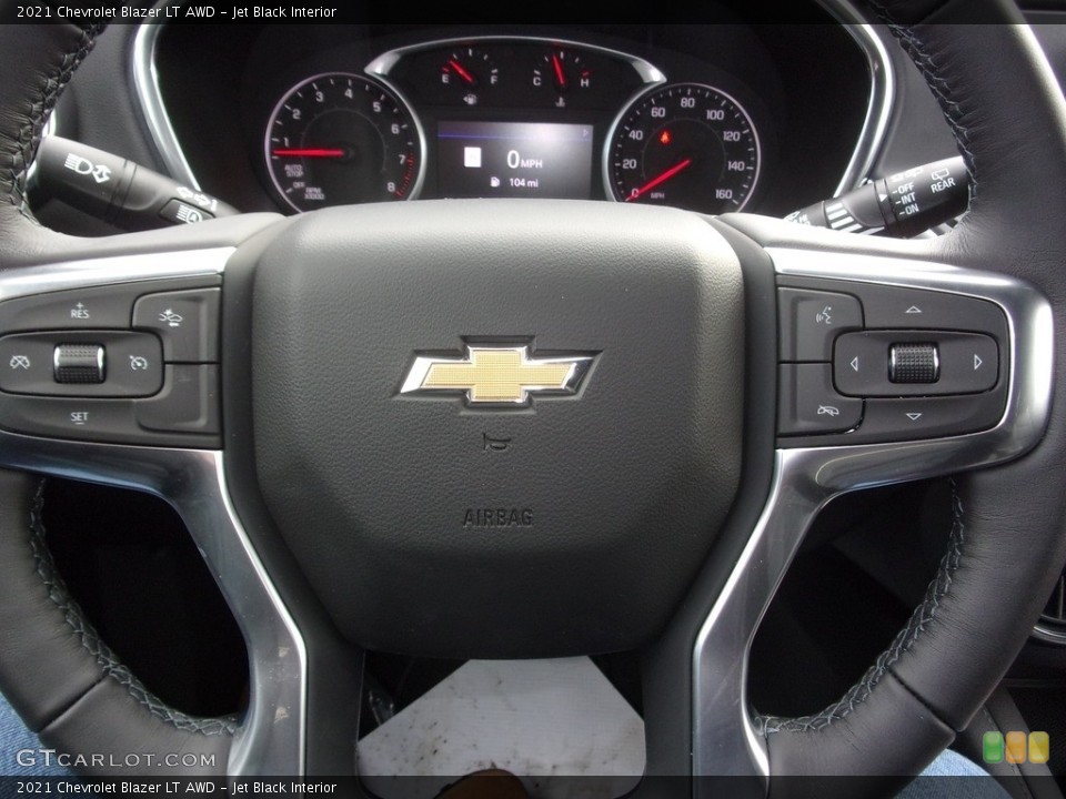 Jet Black Interior Steering Wheel for the 2021 Chevrolet Blazer LT AWD #140748940