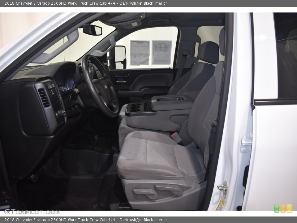 Dark Ash/Jet Black Interior Front Seat for the 2018 Chevrolet Silverado 2500HD Work Truck Crew Cab 4x4 #140749522