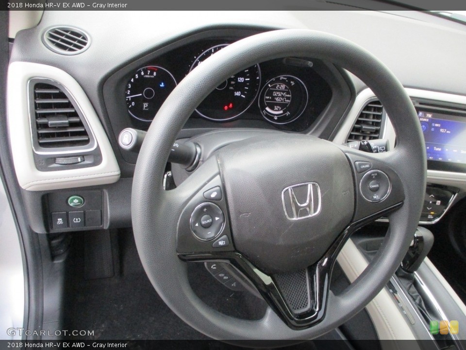 Gray Interior Steering Wheel for the 2018 Honda HR-V EX AWD #140750080