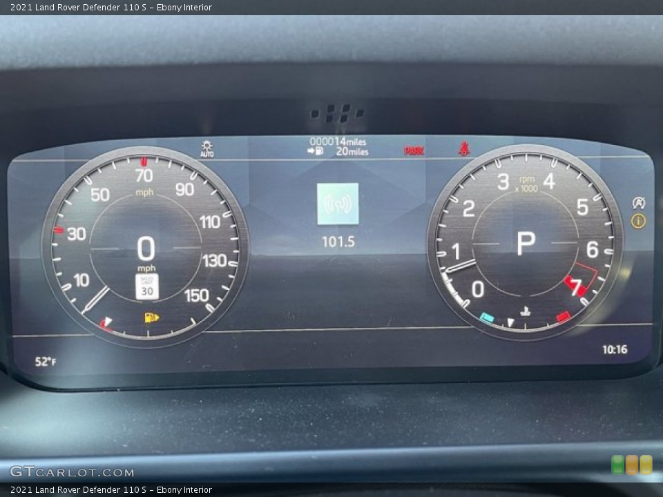 Ebony Interior Gauges for the 2021 Land Rover Defender 110 S #140751094