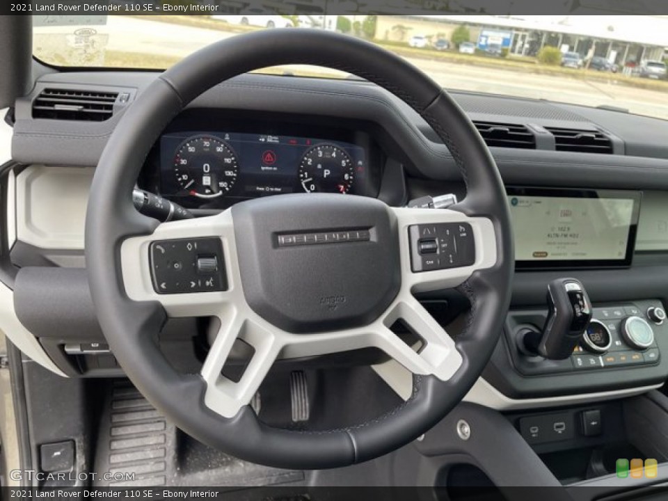 Ebony Interior Steering Wheel for the 2021 Land Rover Defender 110 SE #140751847