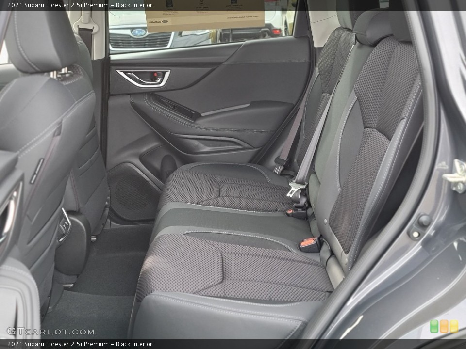 Black Interior Rear Seat for the 2021 Subaru Forester 2.5i Premium #140751865