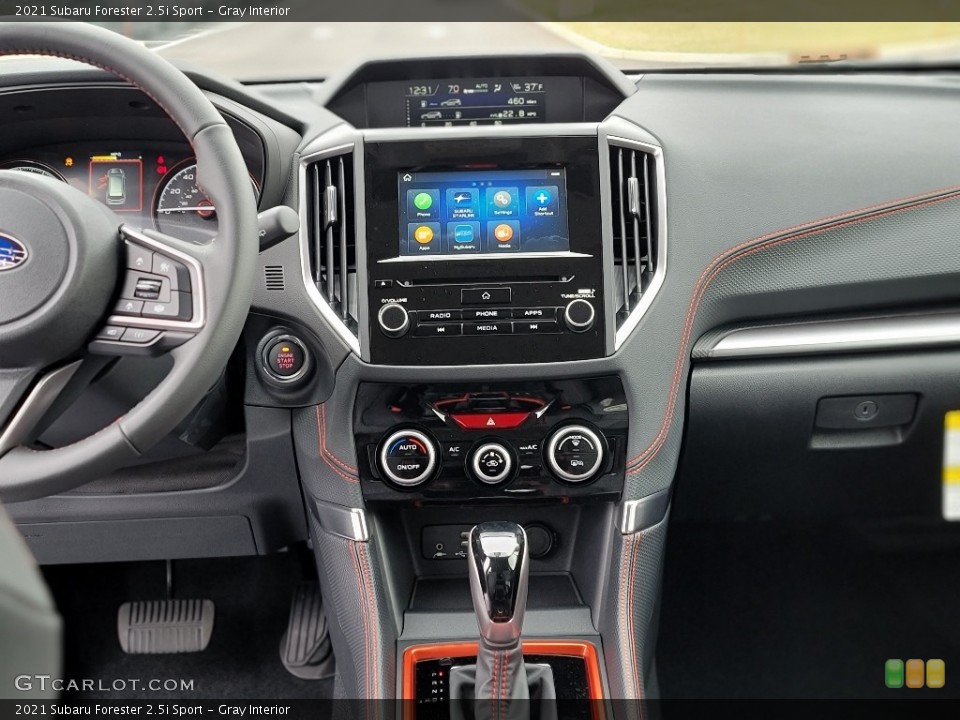 Gray Interior Dashboard for the 2021 Subaru Forester 2.5i Sport #140754157