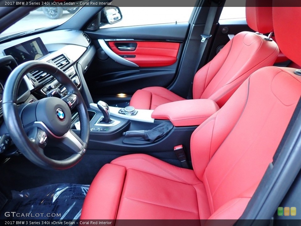 Coral Red Interior Photo for the 2017 BMW 3 Series 340i xDrive Sedan #140756101
