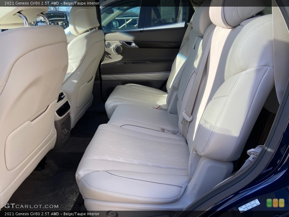 Beige/Taupe Interior Rear Seat for the 2021 Genesis GV80 2.5T AWD #140757706