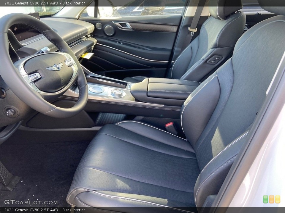 Black Interior Front Seat for the 2021 Genesis GV80 2.5T AWD #140757886