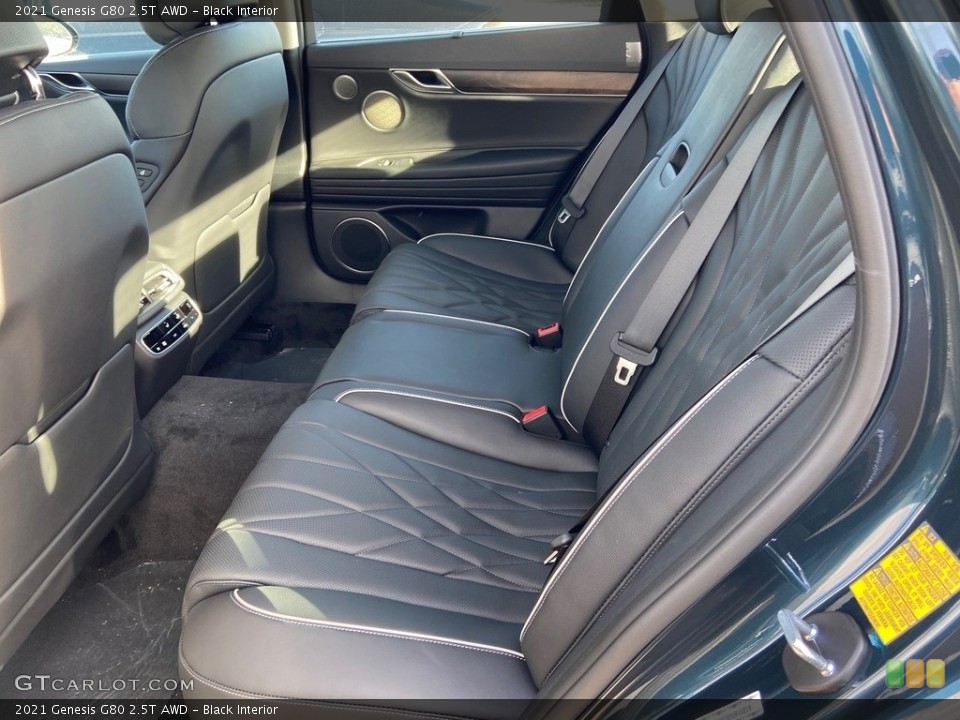 Black Interior Rear Seat for the 2021 Genesis G80 2.5T AWD #140758114