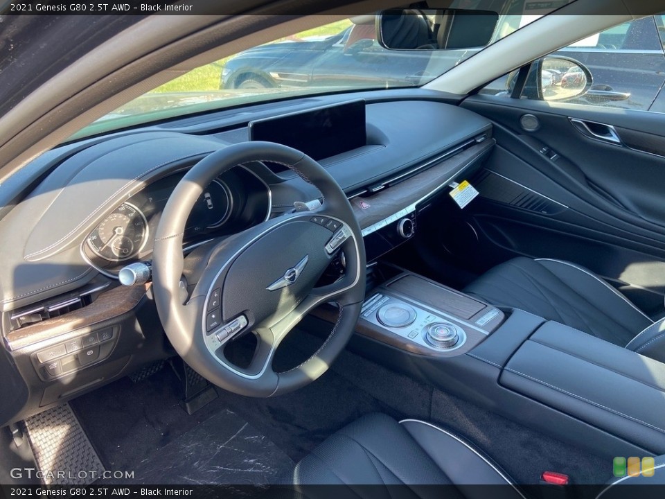 Black Interior Dashboard for the 2021 Genesis G80 2.5T AWD #140758162