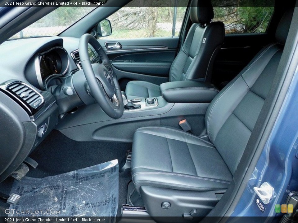 Black Interior Front Seat for the 2021 Jeep Grand Cherokee Limited 4x4 #140758891
