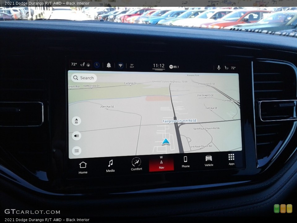 Black Interior Navigation for the 2021 Dodge Durango R/T AWD #140761063