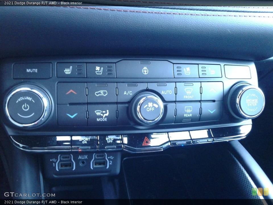 Black Interior Controls for the 2021 Dodge Durango R/T AWD #140761129