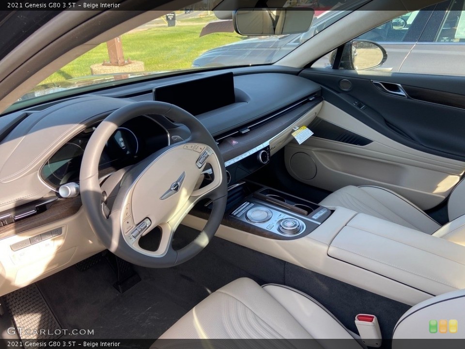 Beige Interior Photo for the 2021 Genesis G80 3.5T #140762362