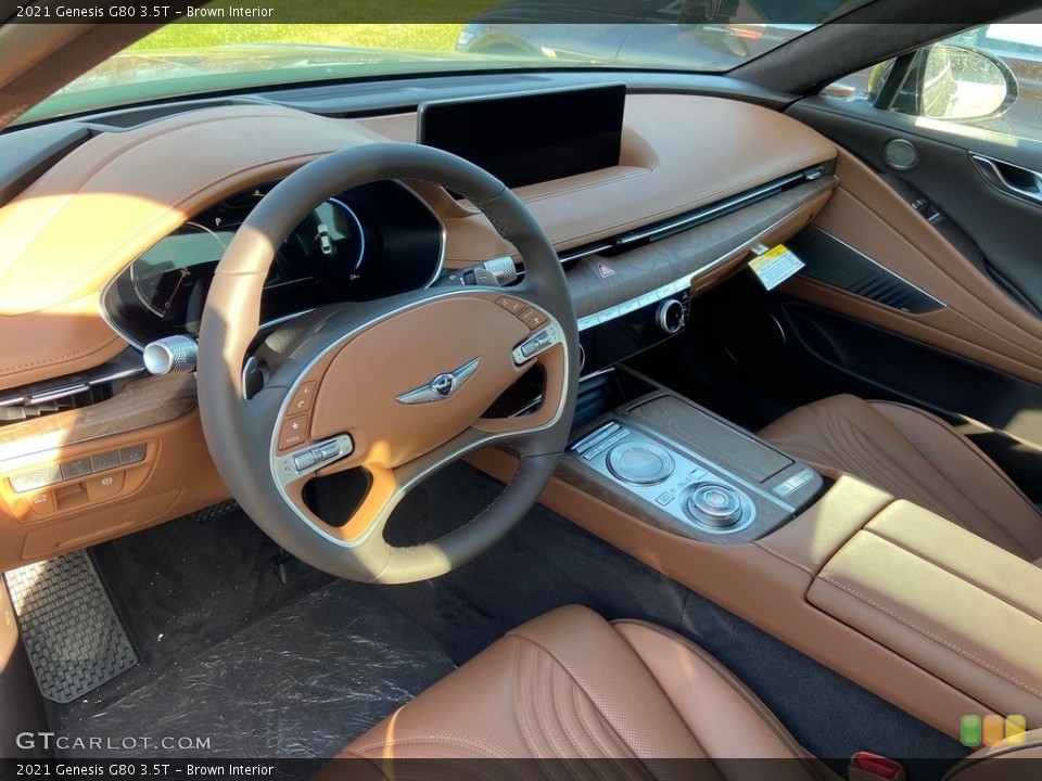 Brown Interior Photo for the 2021 Genesis G80 3.5T #140762545