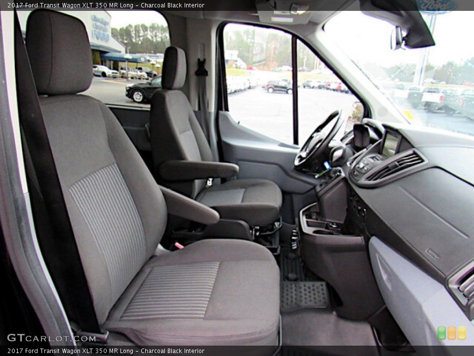 Charcoal Black Interior Photo for the 2017 Ford Transit Wagon XLT 350 MR Long #140767441
