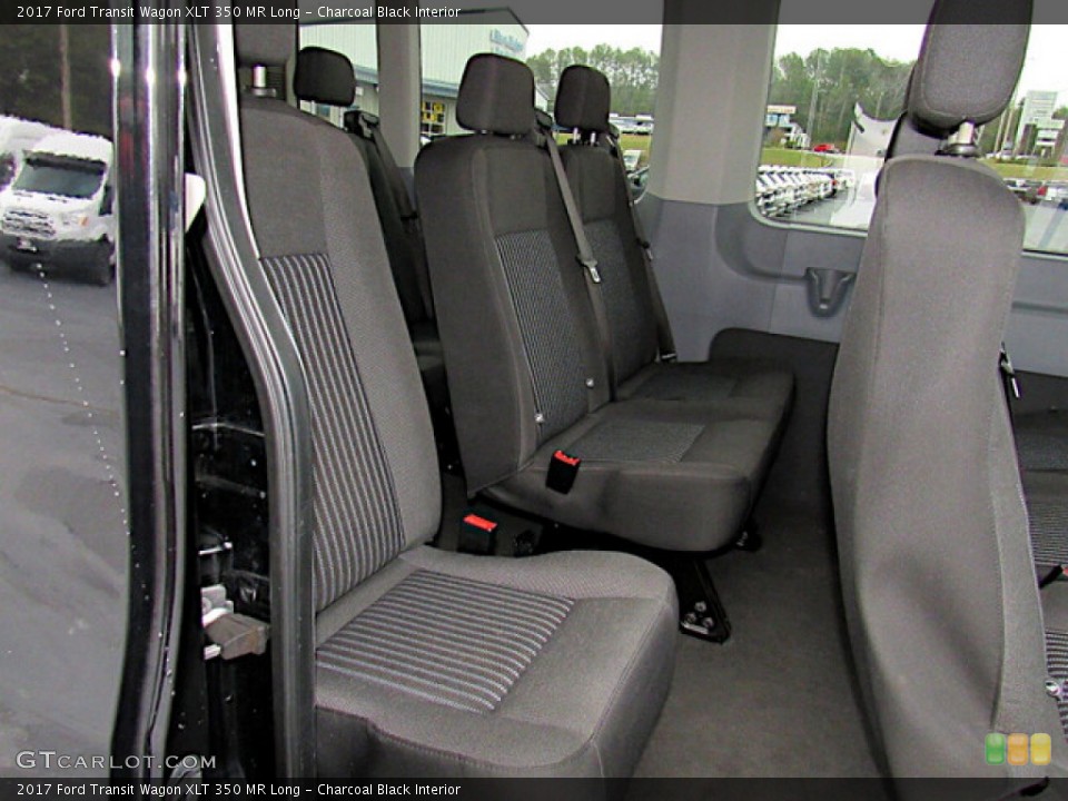 Charcoal Black Interior Rear Seat for the 2017 Ford Transit Wagon XLT 350 MR Long #140767513