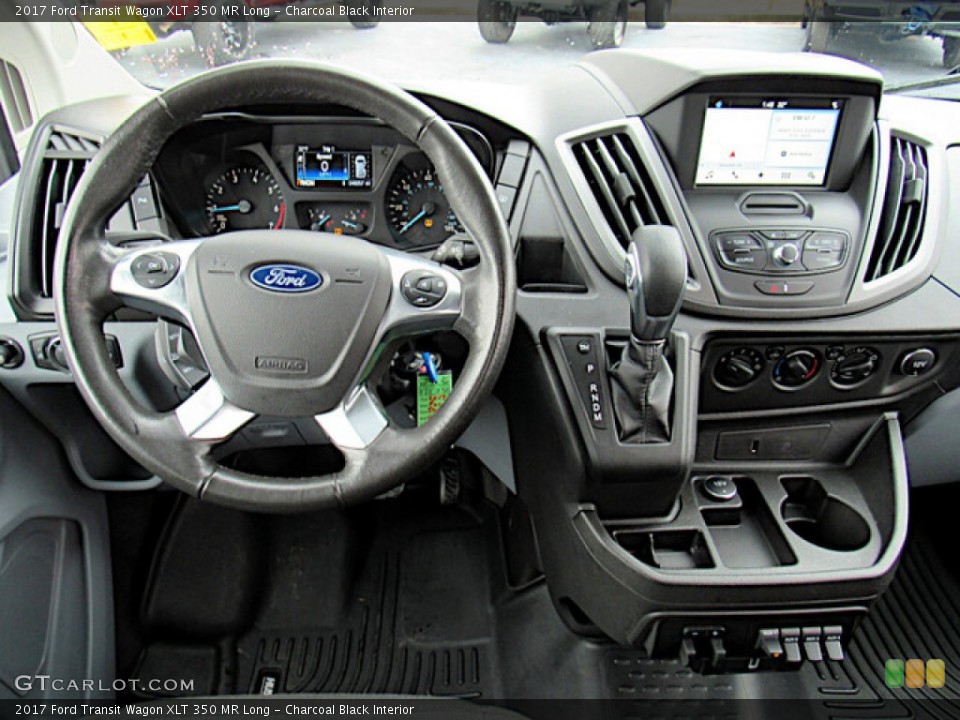 Charcoal Black Interior Dashboard for the 2017 Ford Transit Wagon XLT 350 MR Long #140767567