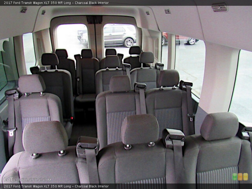 Charcoal Black Interior Rear Seat for the 2017 Ford Transit Wagon XLT 350 MR Long #140767699
