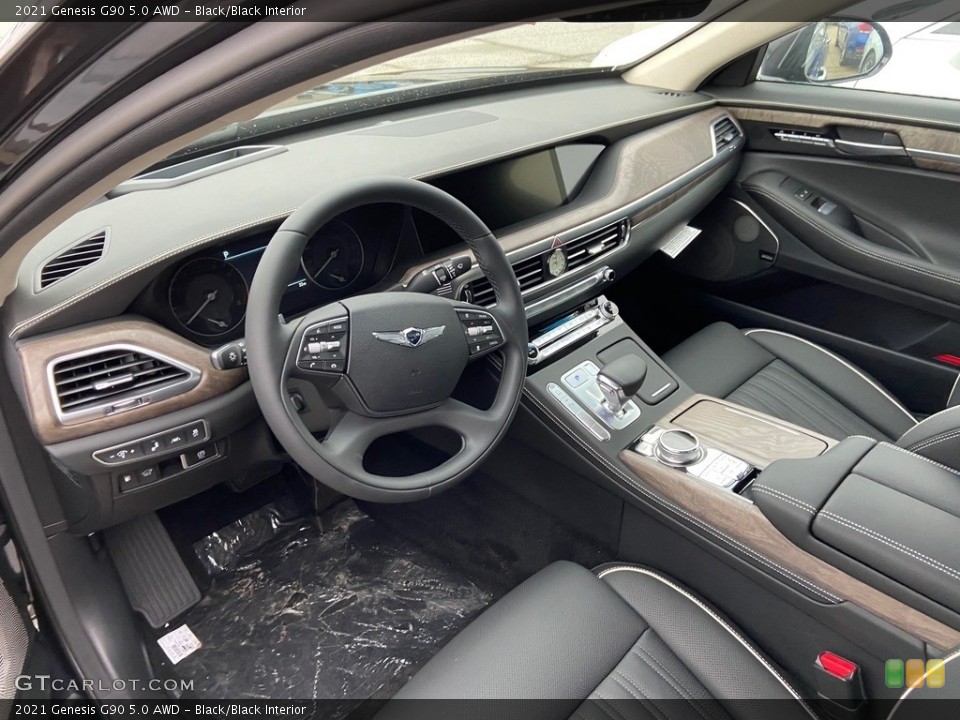 Black/Black Interior Photo for the 2021 Genesis G90 5.0 AWD #140769638