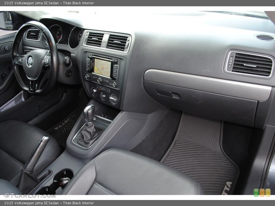 Titan Black Interior Dashboard for the 2015 Volkswagen Jetta SE Sedan #140769944