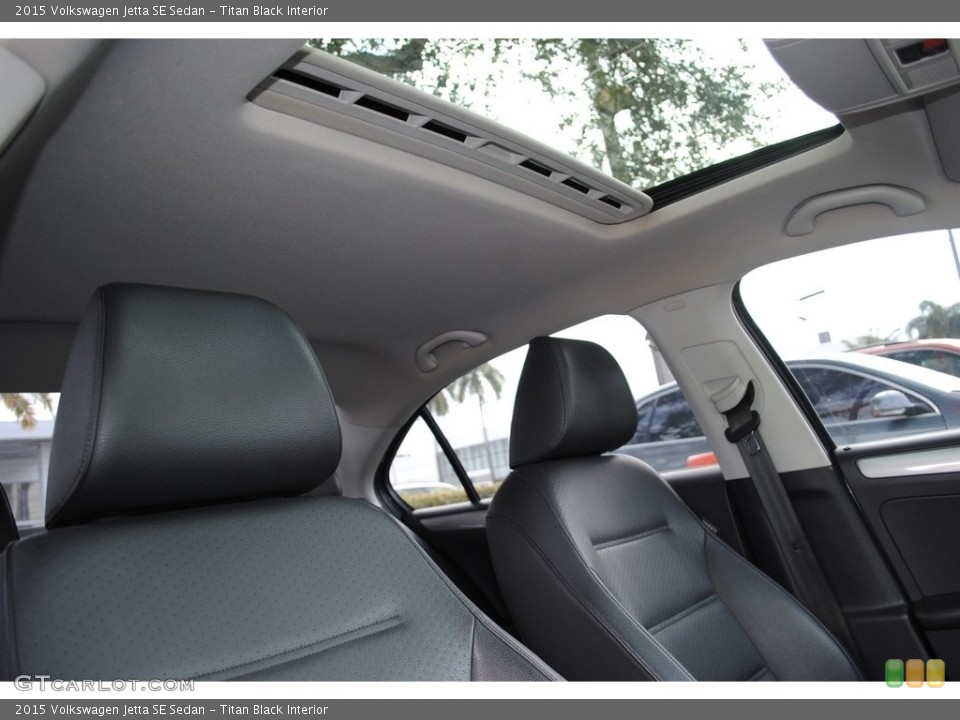 Titan Black Interior Sunroof for the 2015 Volkswagen Jetta SE Sedan #140769968