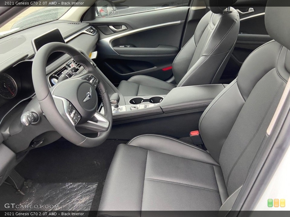 Black Interior Front Seat for the 2021 Genesis G70 2.0T AWD #140769983