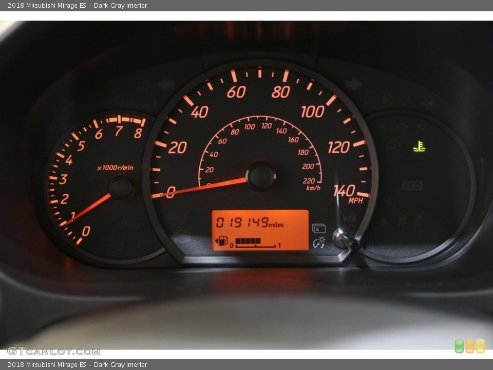 Dark Gray Interior Gauges for the 2018 Mitsubishi Mirage ES #140770160