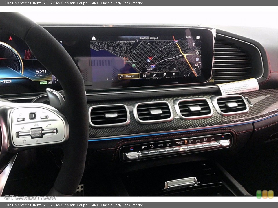 AMG Classic Red/Black Interior Navigation for the 2021 Mercedes-Benz GLE 53 AMG 4Matic Coupe #140771603