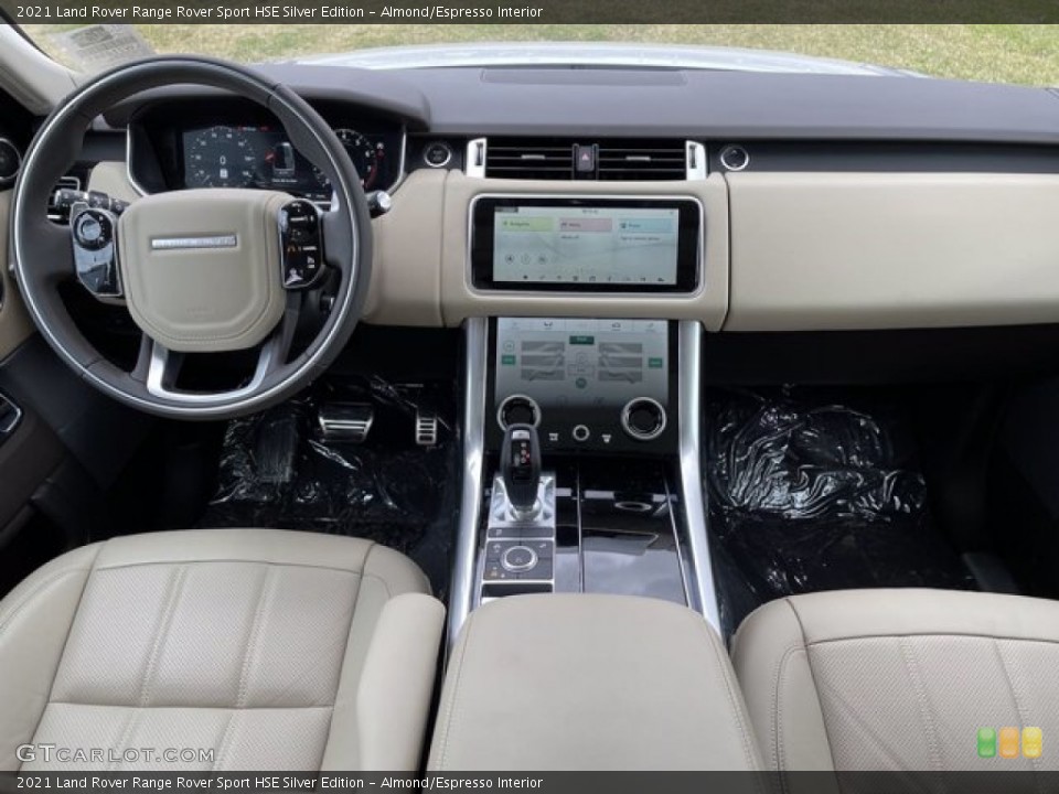 Almond/Espresso Interior Dashboard for the 2021 Land Rover Range Rover Sport HSE Silver Edition #140771789