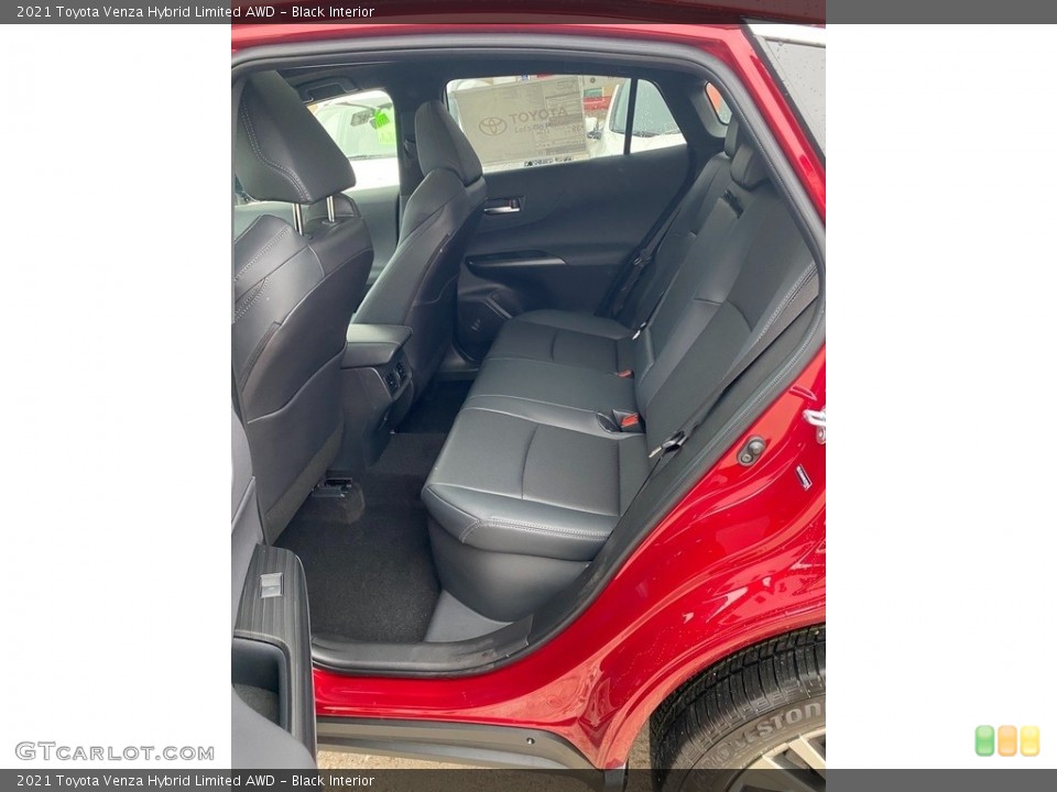 Black Interior Rear Seat for the 2021 Toyota Venza Hybrid Limited AWD #140772014