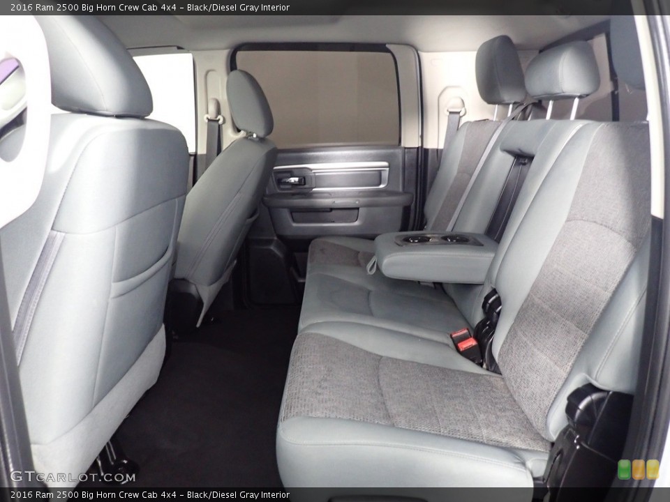 Black/Diesel Gray Interior Rear Seat for the 2016 Ram 2500 Big Horn Crew Cab 4x4 #140772125