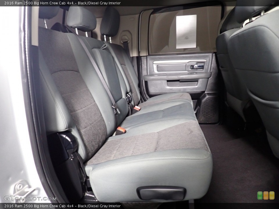 Black/Diesel Gray Interior Rear Seat for the 2016 Ram 2500 Big Horn Crew Cab 4x4 #140772194