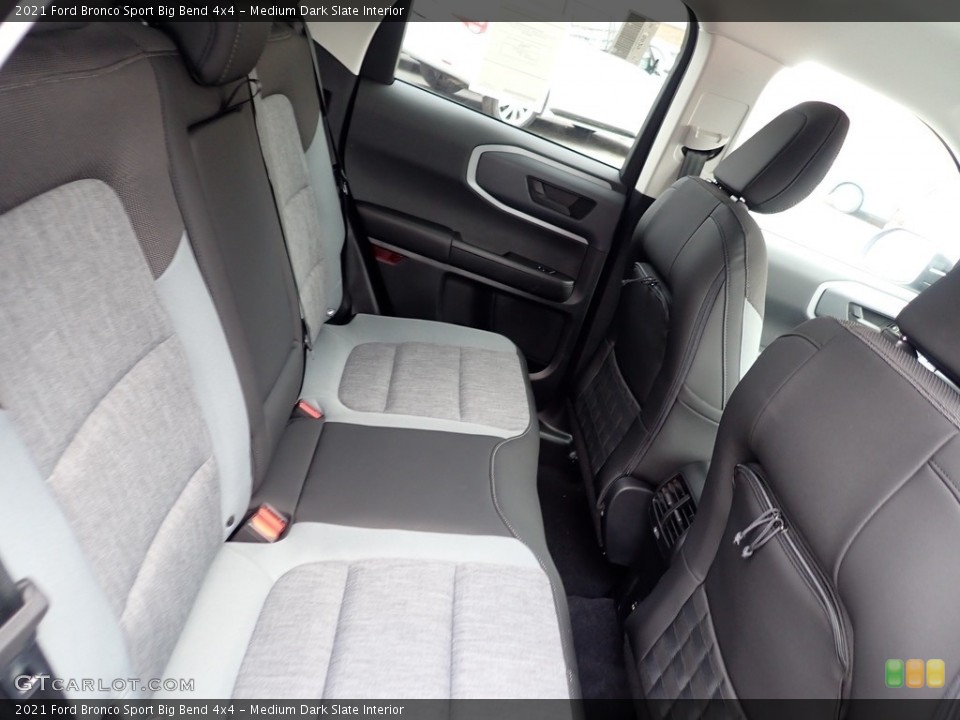Medium Dark Slate Interior Rear Seat for the 2021 Ford Bronco Sport Big Bend 4x4 #140772575