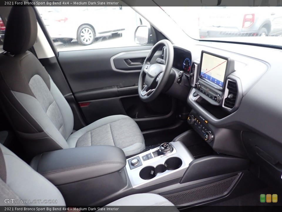 Medium Dark Slate Interior Front Seat for the 2021 Ford Bronco Sport Big Bend 4x4 #140772629