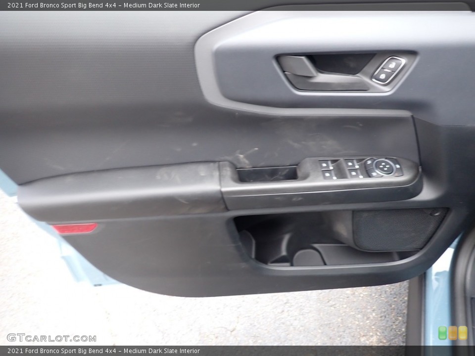 Medium Dark Slate Interior Door Panel for the 2021 Ford Bronco Sport Big Bend 4x4 #140772653
