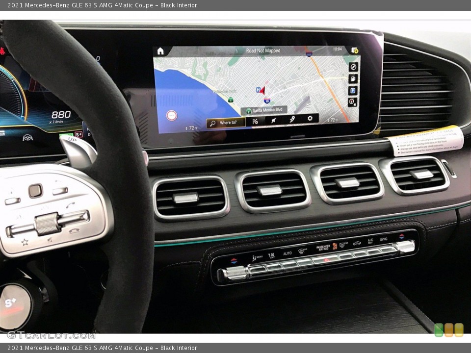 Black Interior Navigation for the 2021 Mercedes-Benz GLE 63 S AMG 4Matic Coupe #140773337