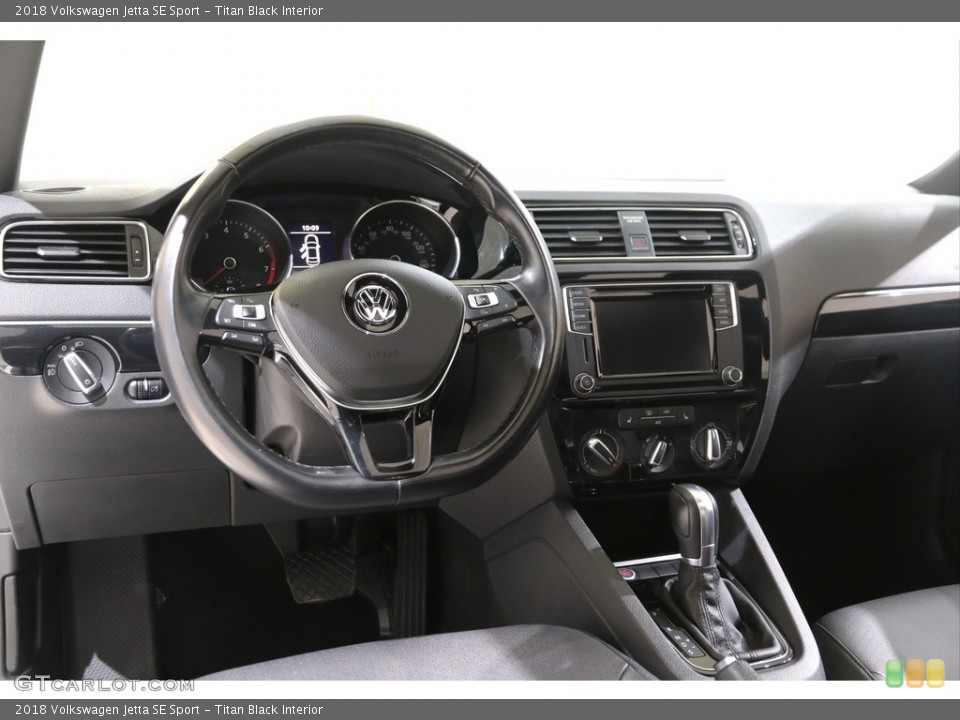 Titan Black Interior Dashboard for the 2018 Volkswagen Jetta SE Sport #140773349