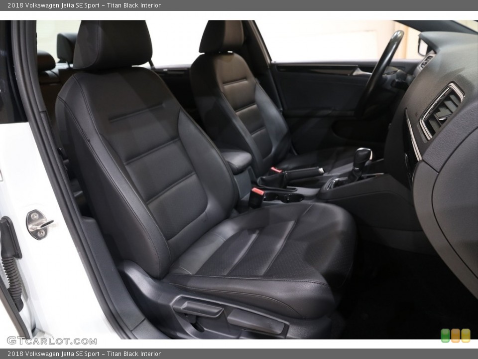 Titan Black Interior Front Seat for the 2018 Volkswagen Jetta SE Sport #140773496