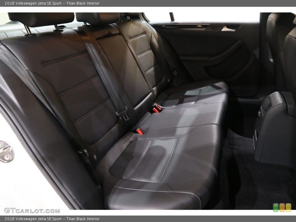 Titan Black Interior Rear Seat for the 2018 Volkswagen Jetta SE Sport #140773514
