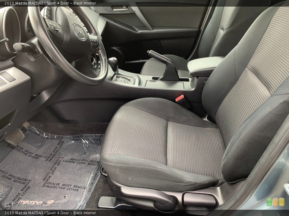 Black Interior Front Seat for the 2013 Mazda MAZDA3 i Sport 4 Door #140775620