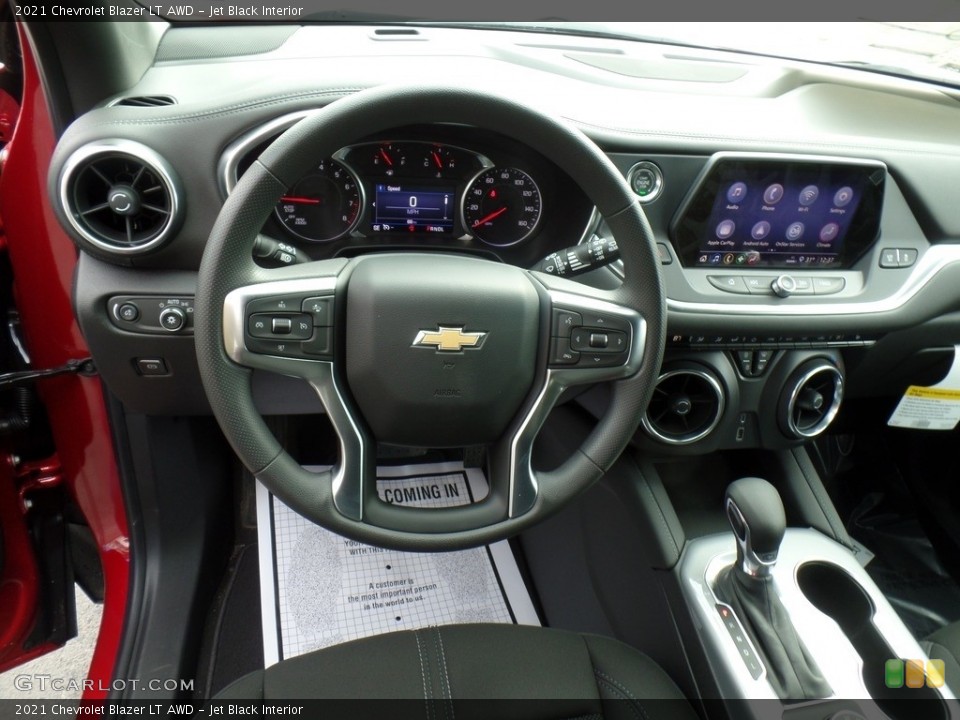 Jet Black Interior Steering Wheel for the 2021 Chevrolet Blazer LT AWD #140776235