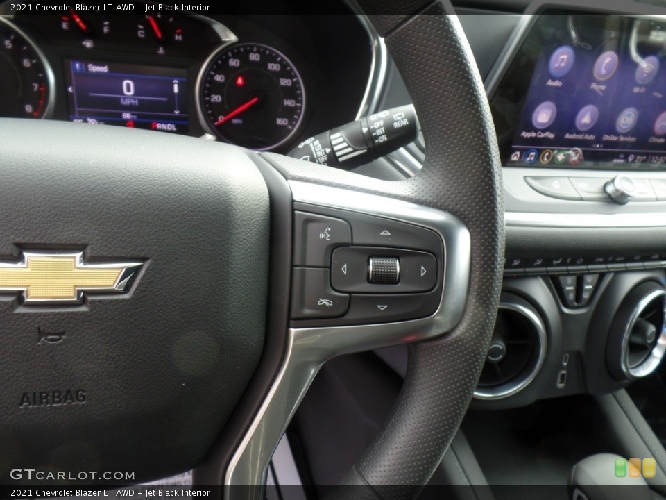 Jet Black Interior Steering Wheel for the 2021 Chevrolet Blazer LT AWD #140776253