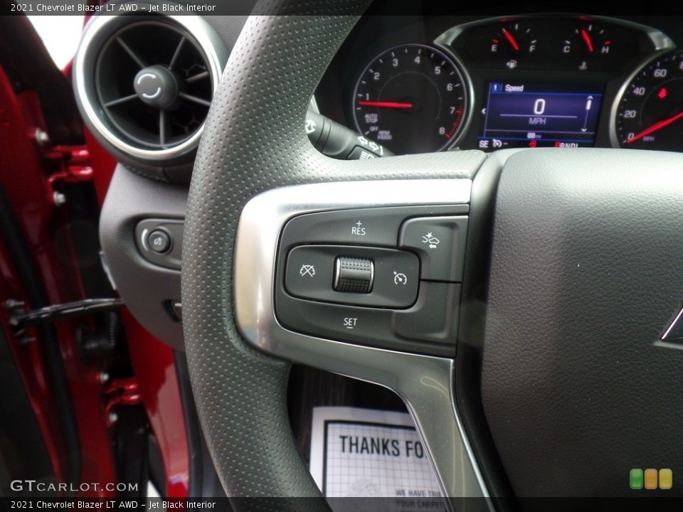 Jet Black Interior Steering Wheel for the 2021 Chevrolet Blazer LT AWD #140776271