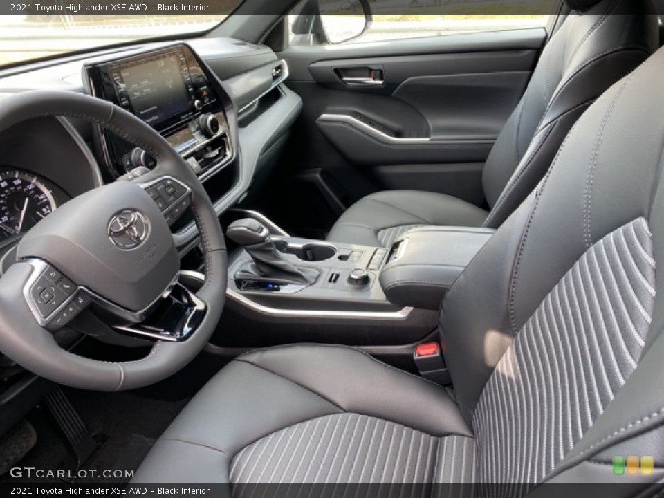 Black Interior Front Seat for the 2021 Toyota Highlander XSE AWD #140776733