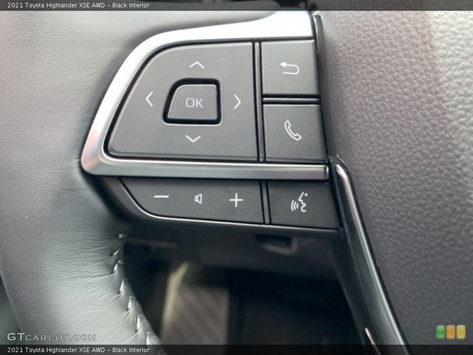 Black Interior Steering Wheel for the 2021 Toyota Highlander XSE AWD #140776766