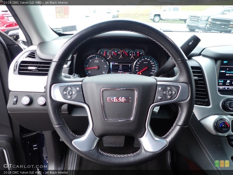 Jet Black Interior Steering Wheel for the 2018 GMC Yukon SLE 4WD #140778128